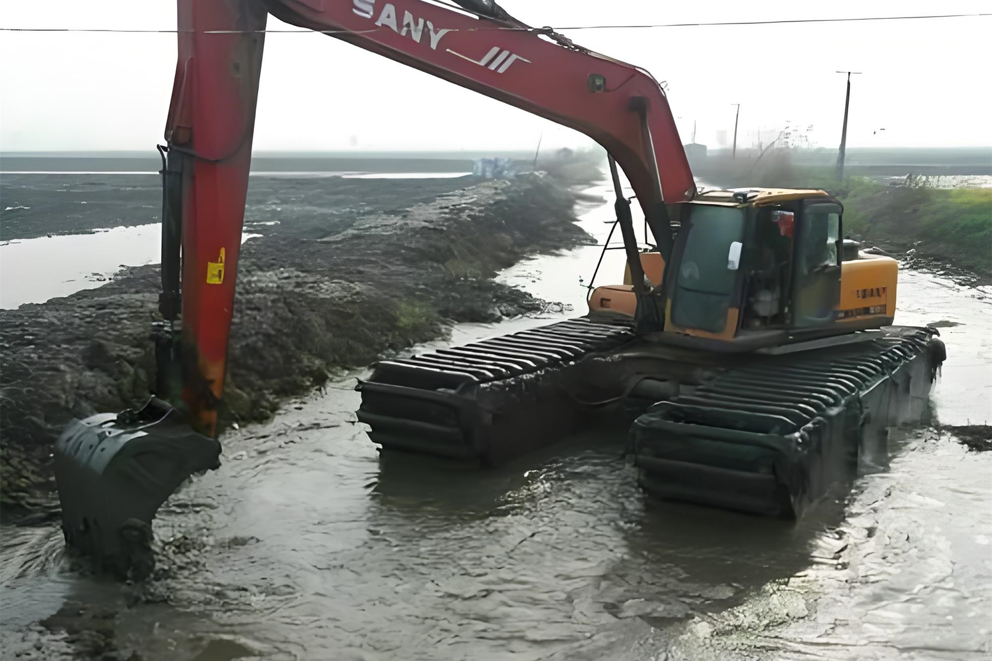 湖南益陽挖機(jī)清淤施工隊(duì) - 挖機(jī)加長臂清淤的施工效率怎么樣？