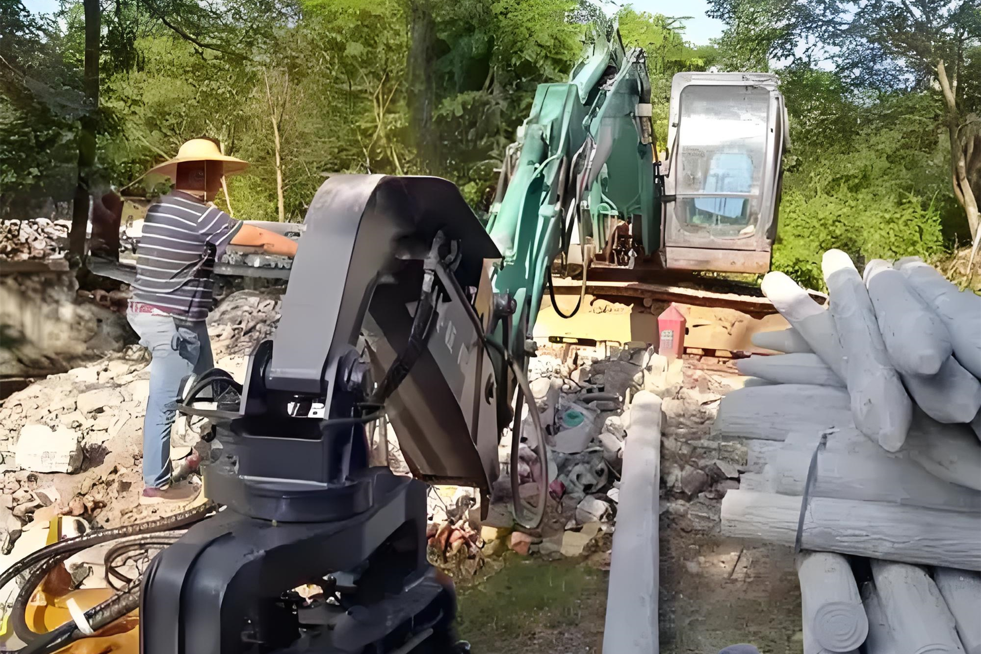 水泥樁批發(fā)廠家泓樺錦嘉-水泥仿木樁多少錢一根？